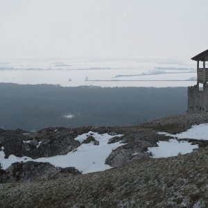 rekonstruierte keltische Befestigungsanlage am Braunsberg