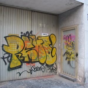 Garageneinfahrt Graffiti