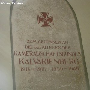 Tafel in der Gedenkstätte für Gefallene- Kalvarienberg Graz