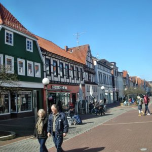 Stadthagen: Die Obernstraße, Blick in Richtung Markt