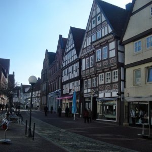 Fachwerkhäuser an der Niedernstraße in Stadthagen