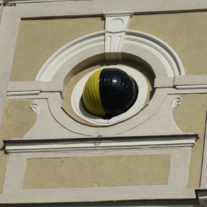 Detail Fassade Mondkirche Oradea