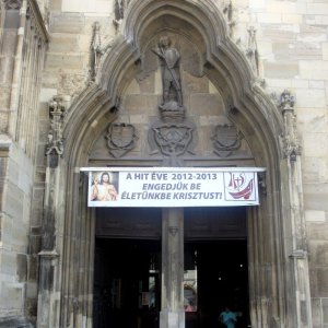 Eingangsportal Klausenburger Michaelskirche /Cluj-Napoca