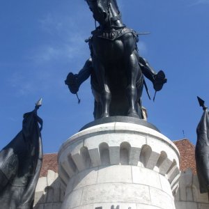 Matthias Corvinus Denkmal, Klausenburg /Cluj-Napoca