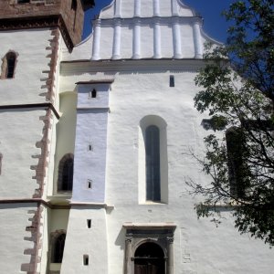 Detail Fassade Evangel. Kirche Bistritz