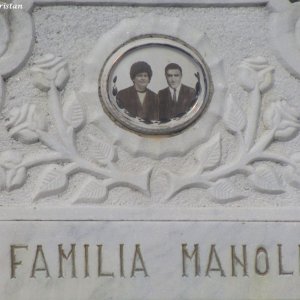 Detail Grabstein, Friedhof beim Moldaukloster Voronet