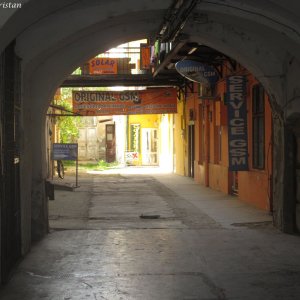 Targu Mures- Blick in einen Innenhof