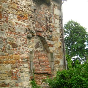 Schlossruine Rodenberg: Rest eines Kamins