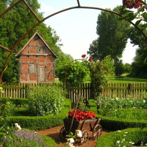 Klassischer Bauerngarten in Lauenhagen (Ldkrs, Schaumburg)