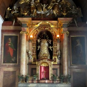 Seitenaltar Loreto-Kirche Salzburg-Segen v.Loreto-Kindl abholen