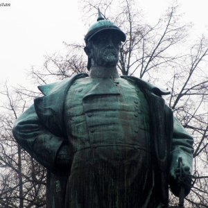 Detail Bismarck-Denkmal in Lübeck