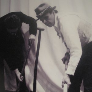 Hans Hollein und Joseph Beuys, Fotographie, Neue Galerie- Joanneum