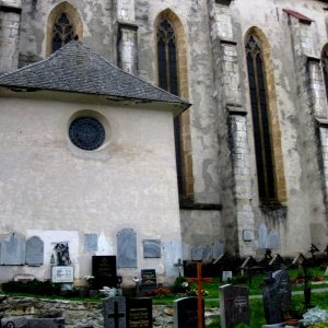 Benediktinerstift St. Lambrecht, Blick vom Friedhof