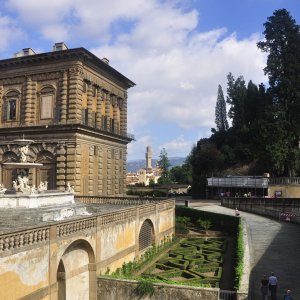 Boboli-Garten in Florenz- Blick auf den Palazzo Pitti