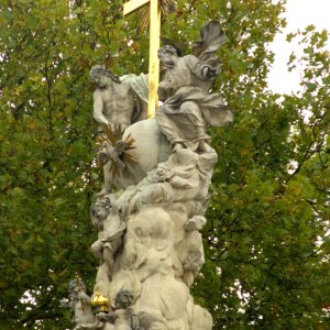 Detail Dreifaltigkeitssäule, Stift Heiligenkreuz