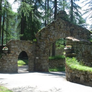 Waldfriedhof Davos-  Eingang