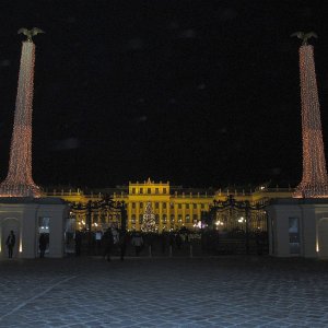 Abend vorm Schloss Schönbrunn