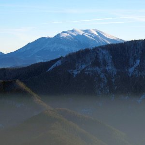 Blick zum Schneeberg