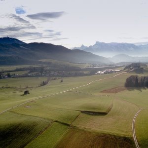 Blick von Eugendorf zum Salzburger Becken - 1