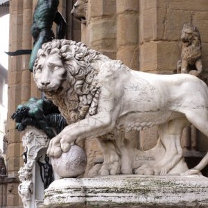 Medici-Löwe bei der Loggia dei Lanzi