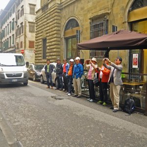 Touristen in Florenz