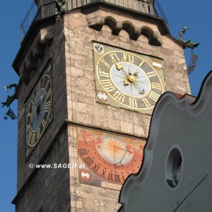 Sonnenuhr Innsbrucker Stadtturm