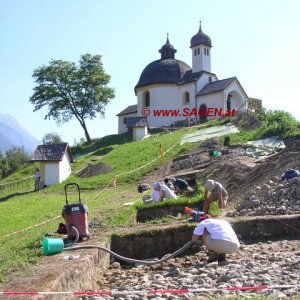 Kalvarienberg Arzl, archäologische Grabungsstelle