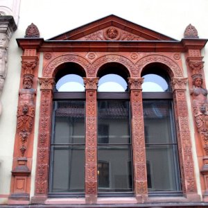 Wismar- Detail Fassade Fürstenhof