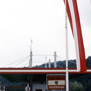 Grenzübergang - Staatsgrenze bei Langegg/Jurij, Österreich/Slowenien