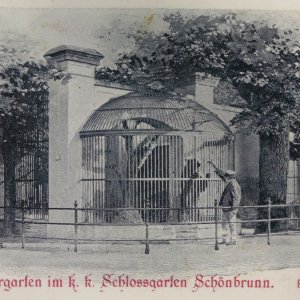 Historische Darstellung eines Bärenzwingers