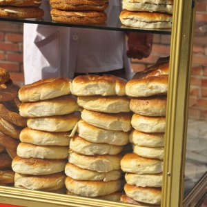 Simit-Verkäufer in Istanbul