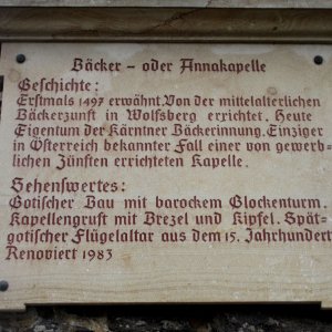 Bäckerkapelle Wolfsberg