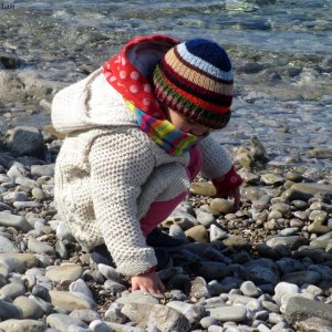 Muscheln sammeln in Piran