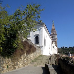 Weg zur Sankt-Georgs-Kathedrale Piran