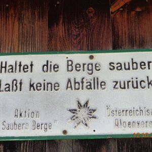 Haltet die Berge sauber