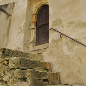 Steintreppe zur Empore