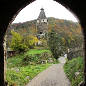 Blick zum Uhrturm