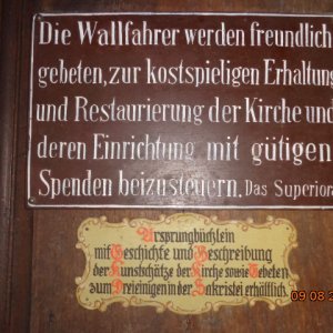 Wallfahrer bitte spenden