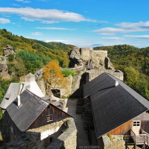 Blick zurück vom Wehrgang