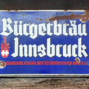 Blechschild Bürgerbräu Innsbruck