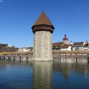 Wasserturm mit Kapellbrücke Luzern