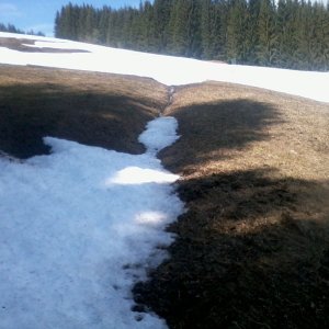 Schipiste Drainagierung