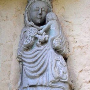 Steinrelief Virgen Obermauern