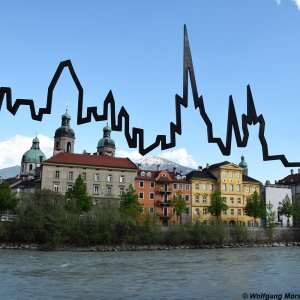 Innsbruck mit Kontur - Dürerblick