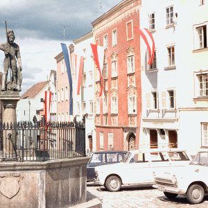 Schärding 1960er-Jahre, St. Georgsbrunnen