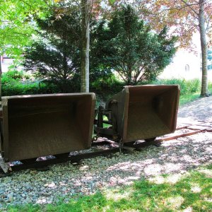 Kippmulden im Feld-und Industriebahn-Museum in Freiland, Niederösterreich