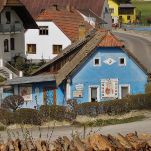 Blaues Häuschen in Allentsgschwendt