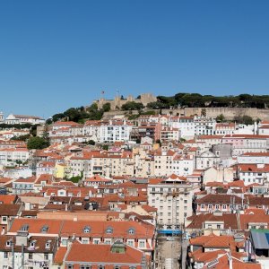 Lissabon - Blick zur Burg