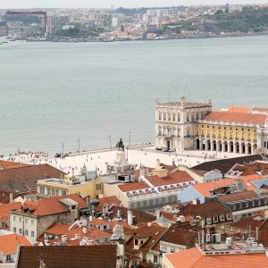 Blick zum Praça do Comércio