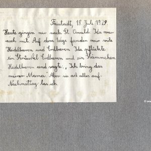 Mein Sommer 1929 - Fotoalbum und Tagebuch